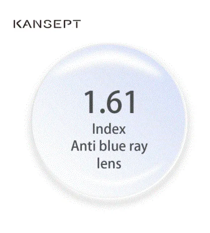 Kansept 1.61 Aspheric Single Vision Anti Blue Lenses