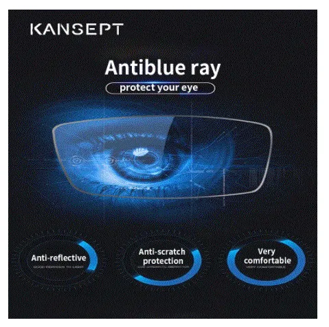 Kansept 1.61 Aspheric Single Vision Anti Blue Lenses