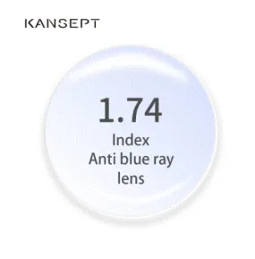 Kansept 1.74 Aspheric Single Vision  Anti Blue Hyperopic Lenses