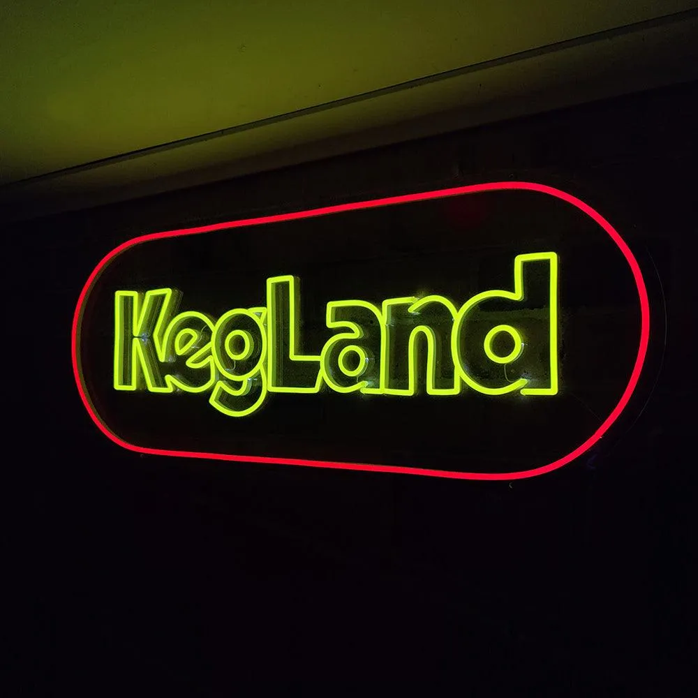 KegLand Soft LED Neon Sign 1000mm x 400mm (12v with AU power adaptor)