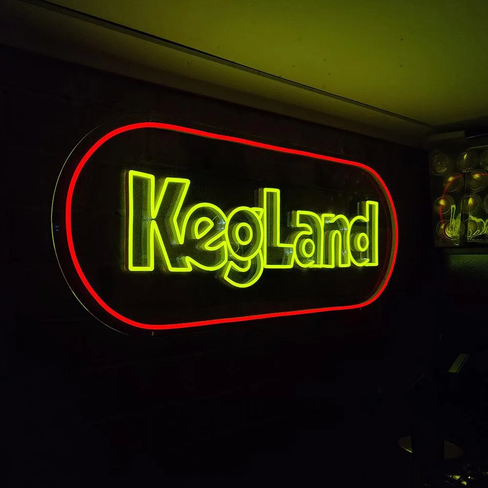 KegLand Soft LED Neon Sign 1000mm x 400mm (12v with AU power adaptor)