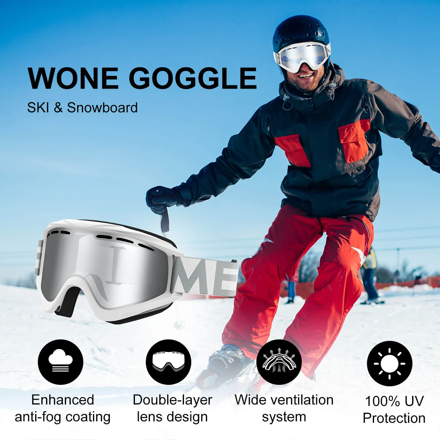 Ramp Snowboard Goggles (Cylindrical)