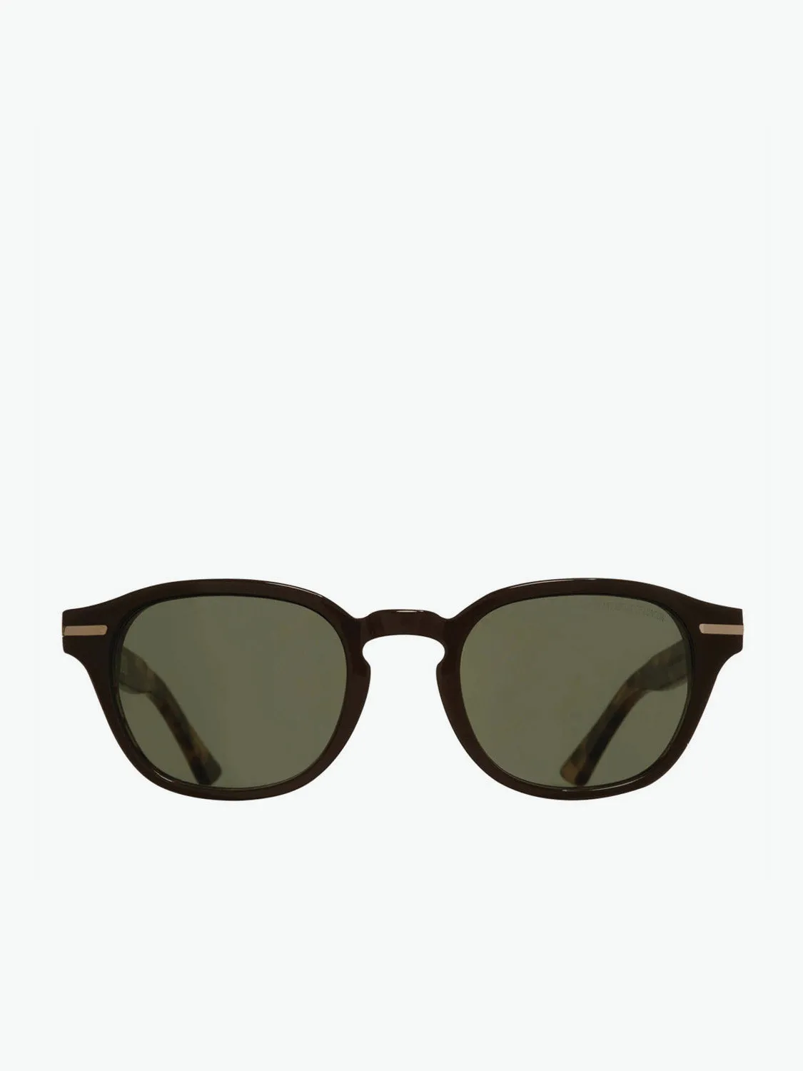 Round-Frame Acetate Sunglasses Black Taxi and Camo